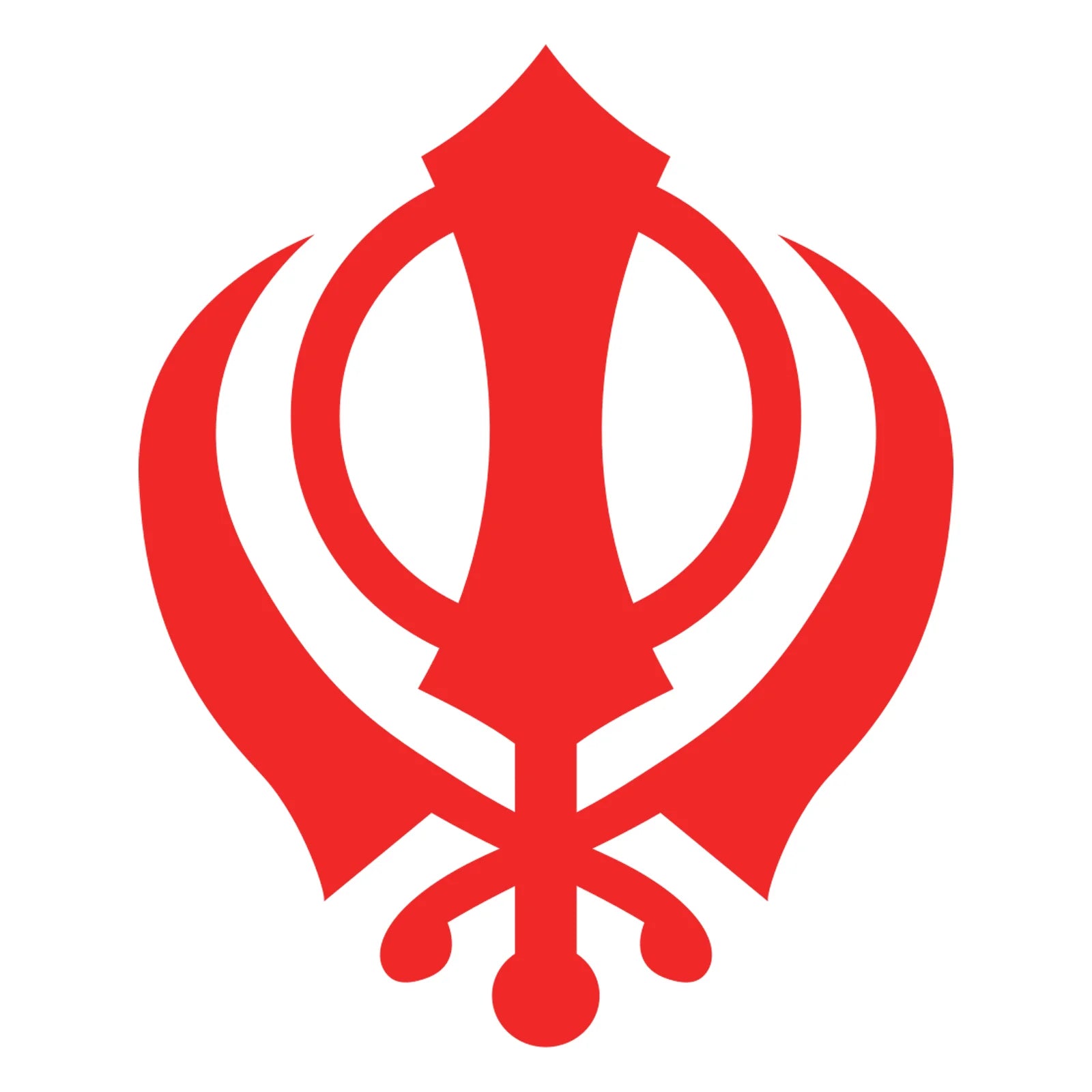 Sikh Khanda Window Sticker in Red
