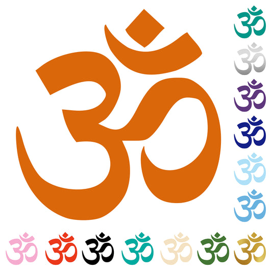 Aum Om Symbol Window Sticker Decal for Shop Business Car in Multiple Colours