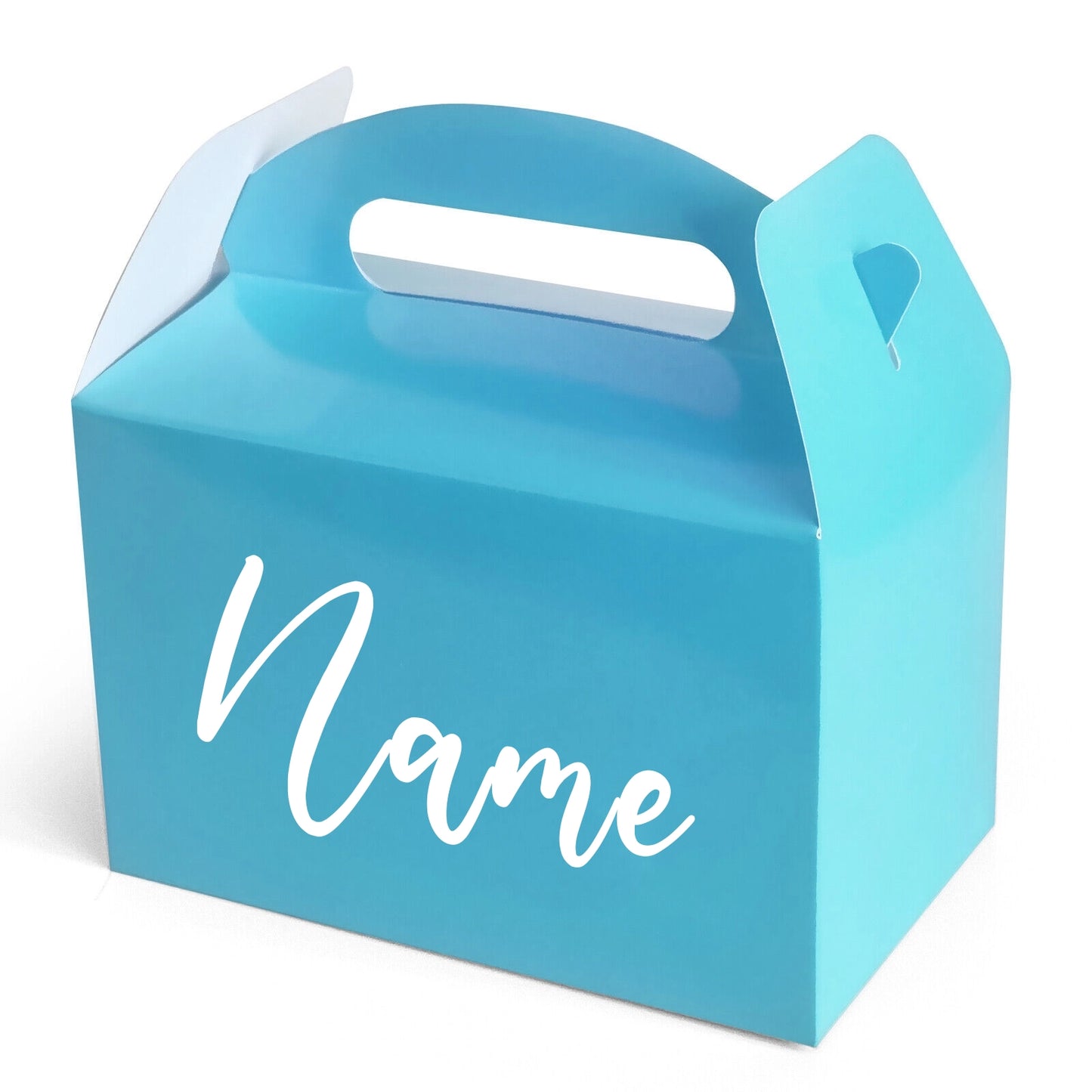Personalised Party Boxes Gift Loot Box Any Name - Blue Boxes