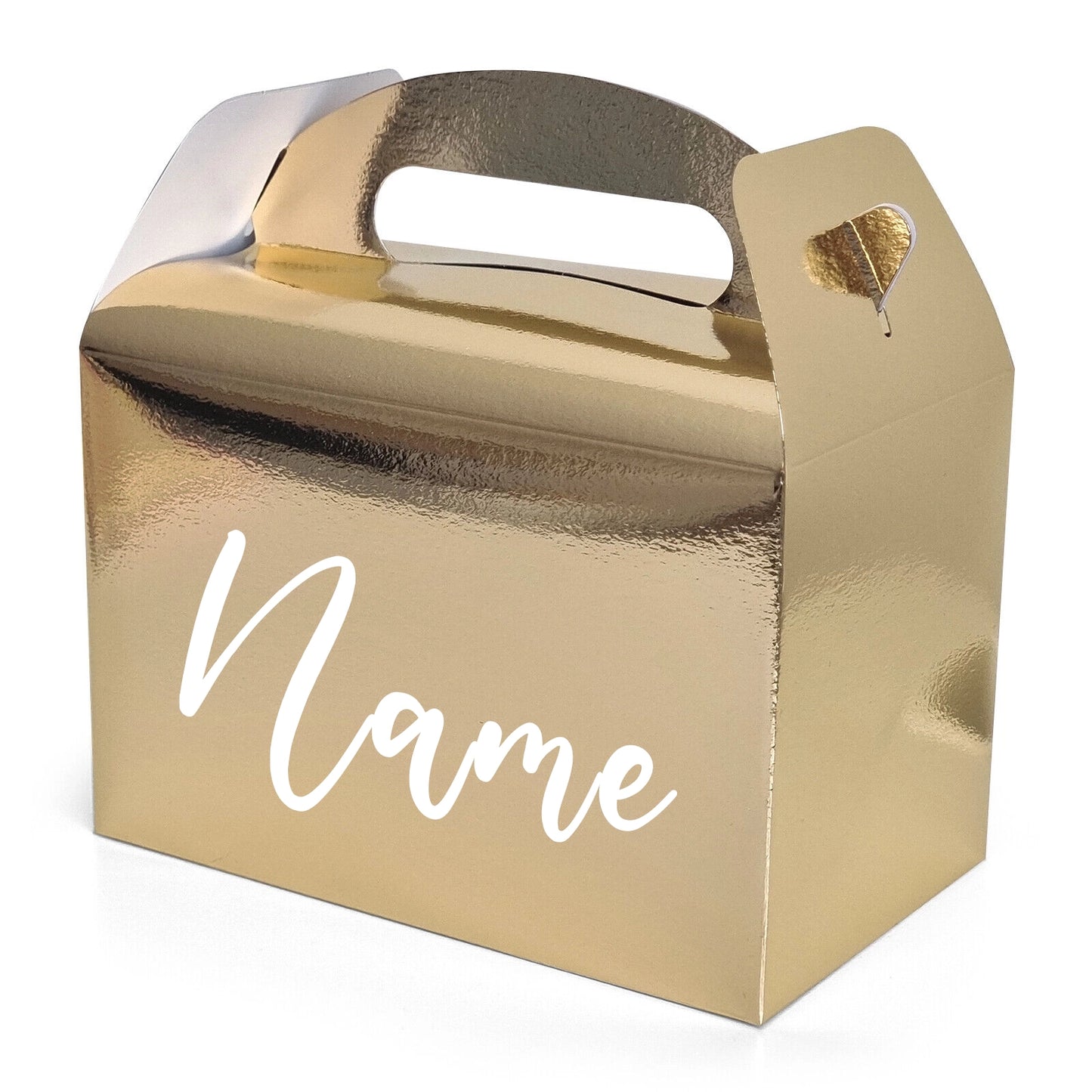 Personalised Party Boxes Gift Loot Box Any Name - Gold Boxes