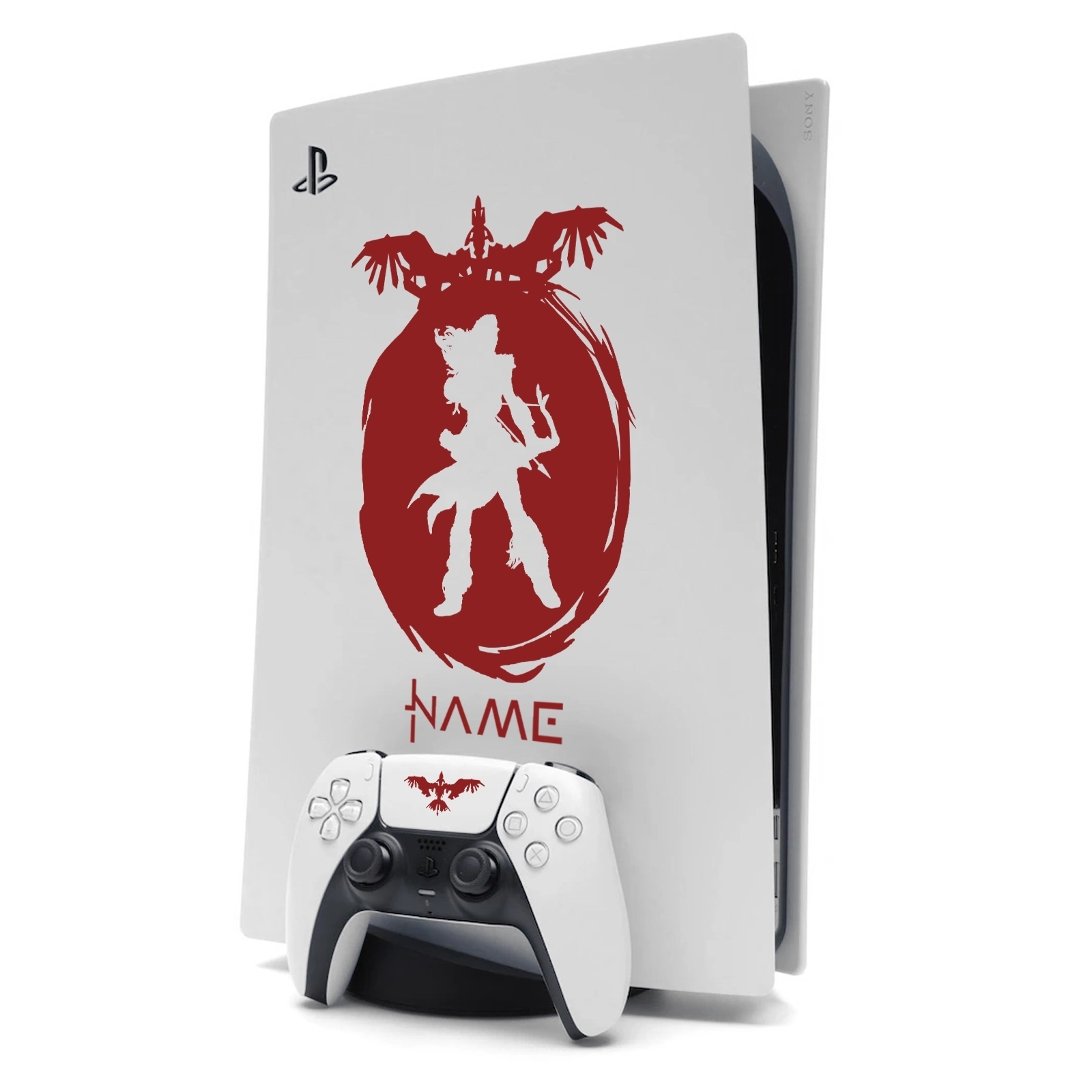 Horizon Aloy PS5 Sticker Skin for Playstation 5 in Burgundy