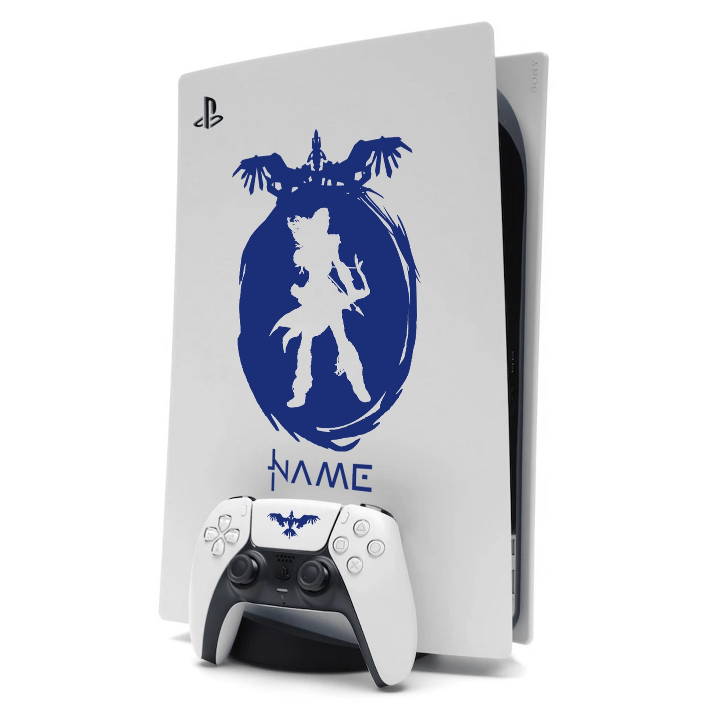 Horizon Aloy PS5 Sticker Skin for Playstation 5 in Dark Blue