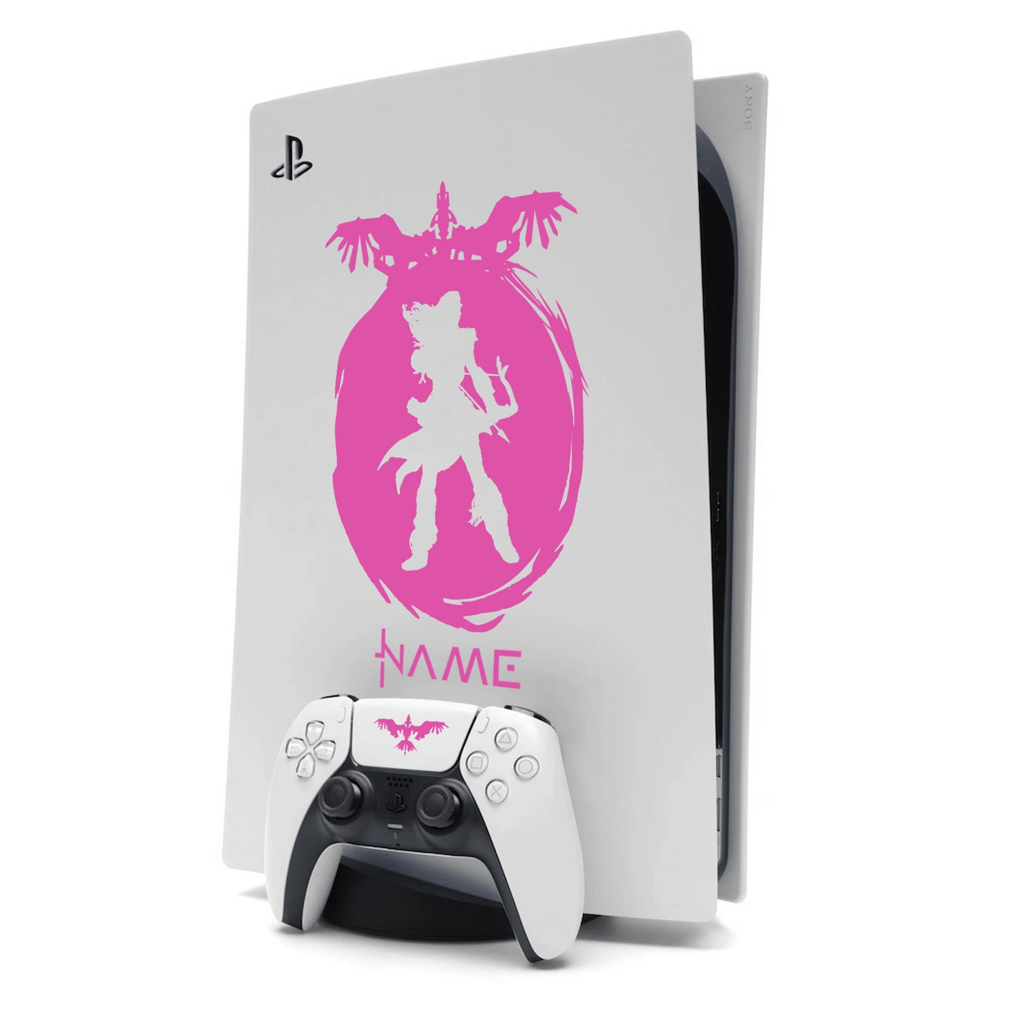 Horizon Aloy PS5 Sticker Skin for Playstation 5 in Hot Pink