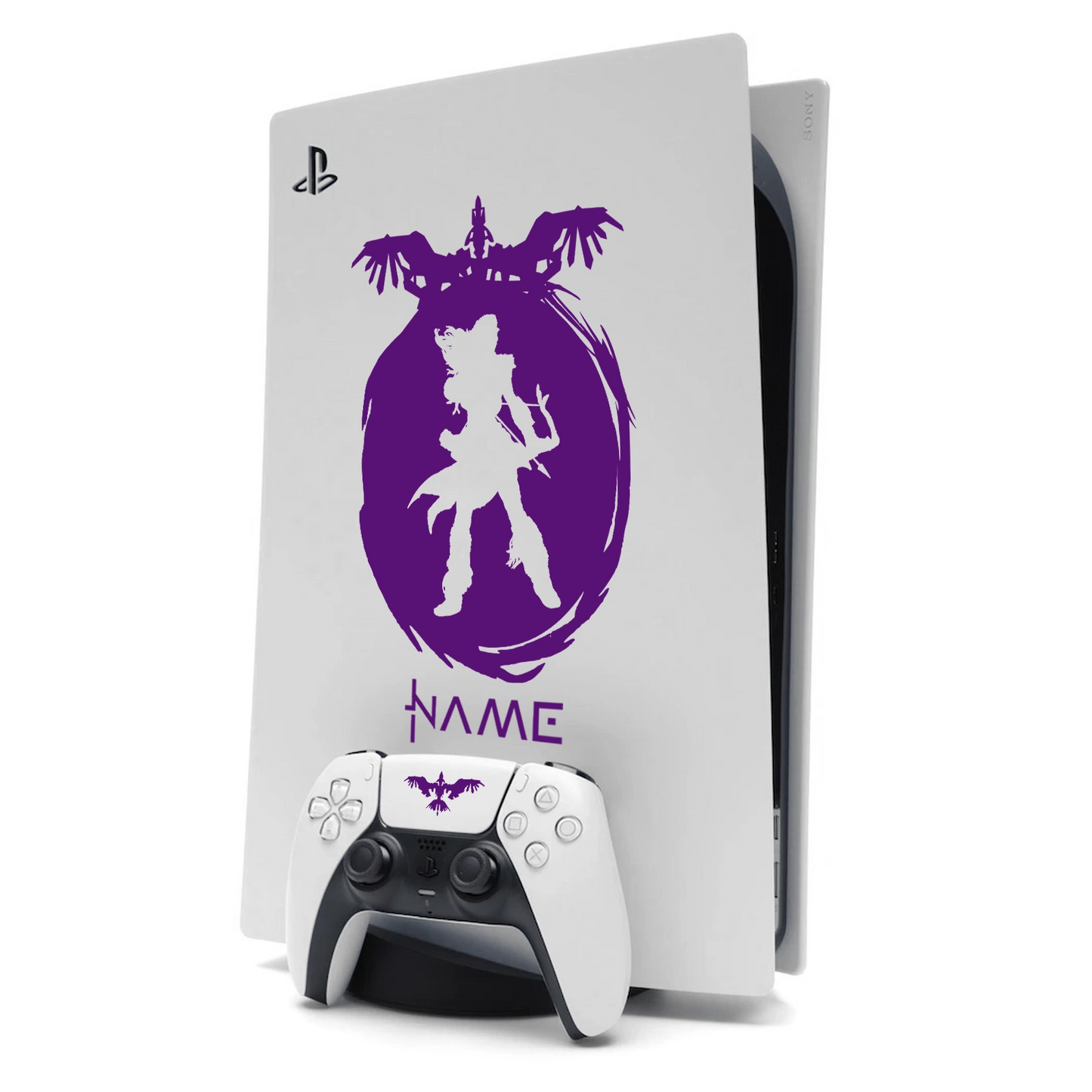 Horizon Aloy PS5 Sticker Skin for Playstation 5 in Purple