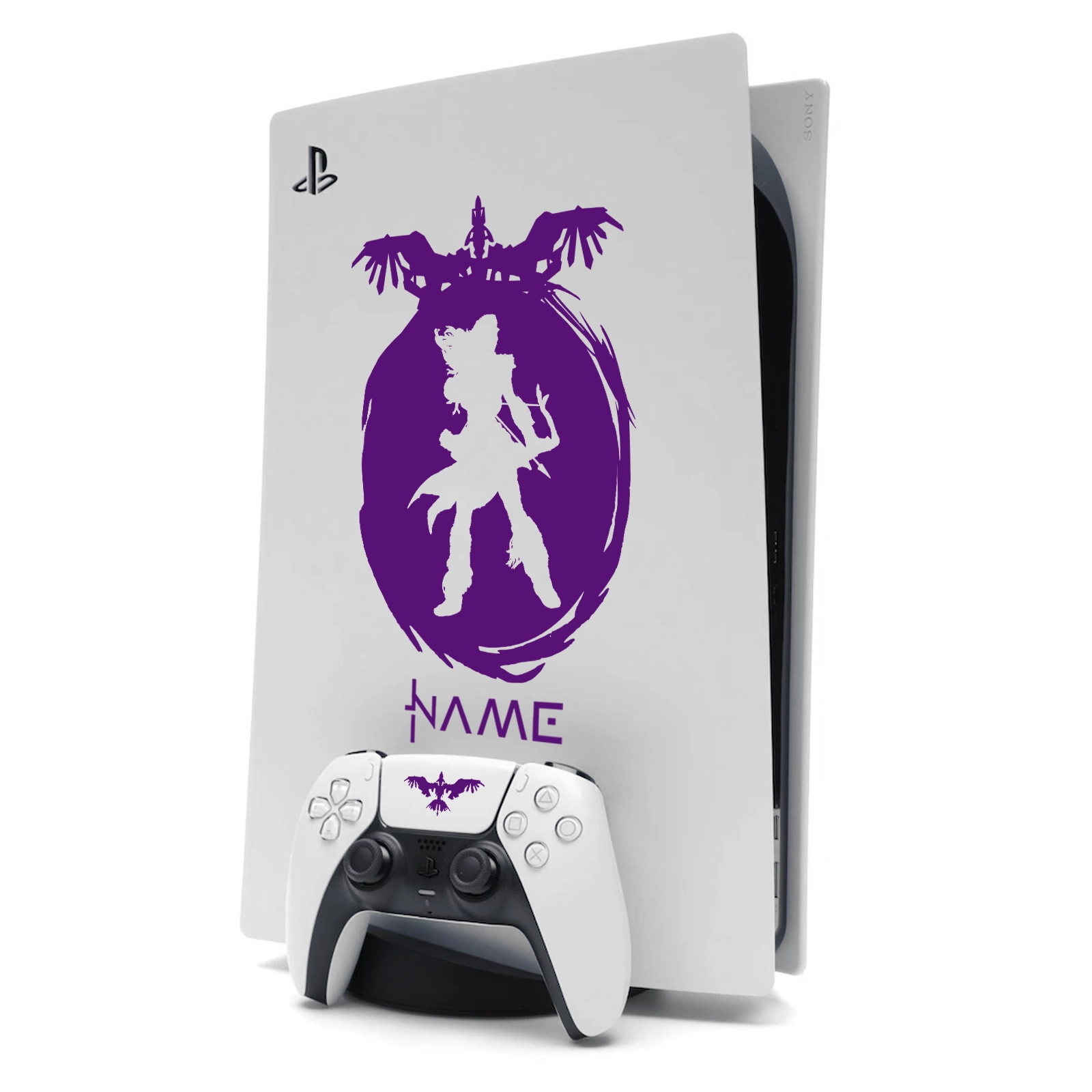 Horizon Aloy PS5 Sticker Skin for Playstation 5 in Purple