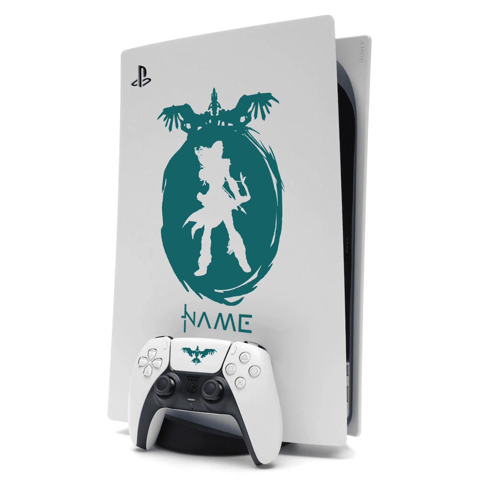 Horizon Aloy PS5 Sticker Skin for Playstation 5 in Teal