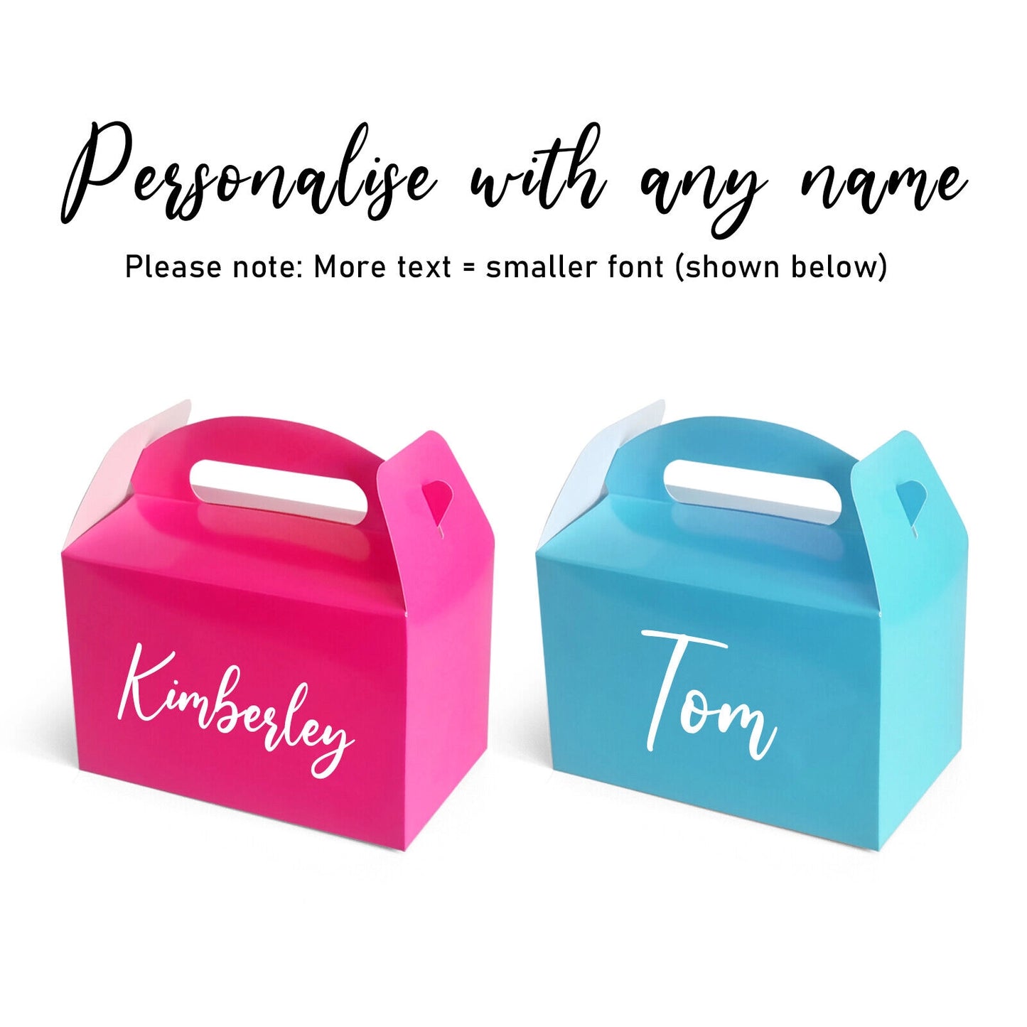 Personalised Party Boxes for Birthday Gift Christmas Loot