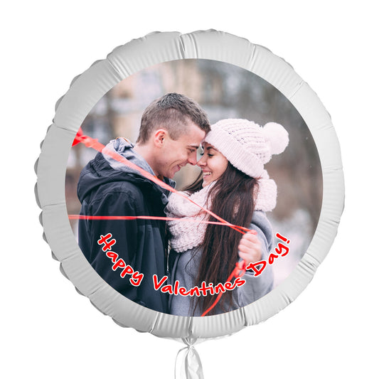 Valentines Day Personalised Photo Balloon with Message