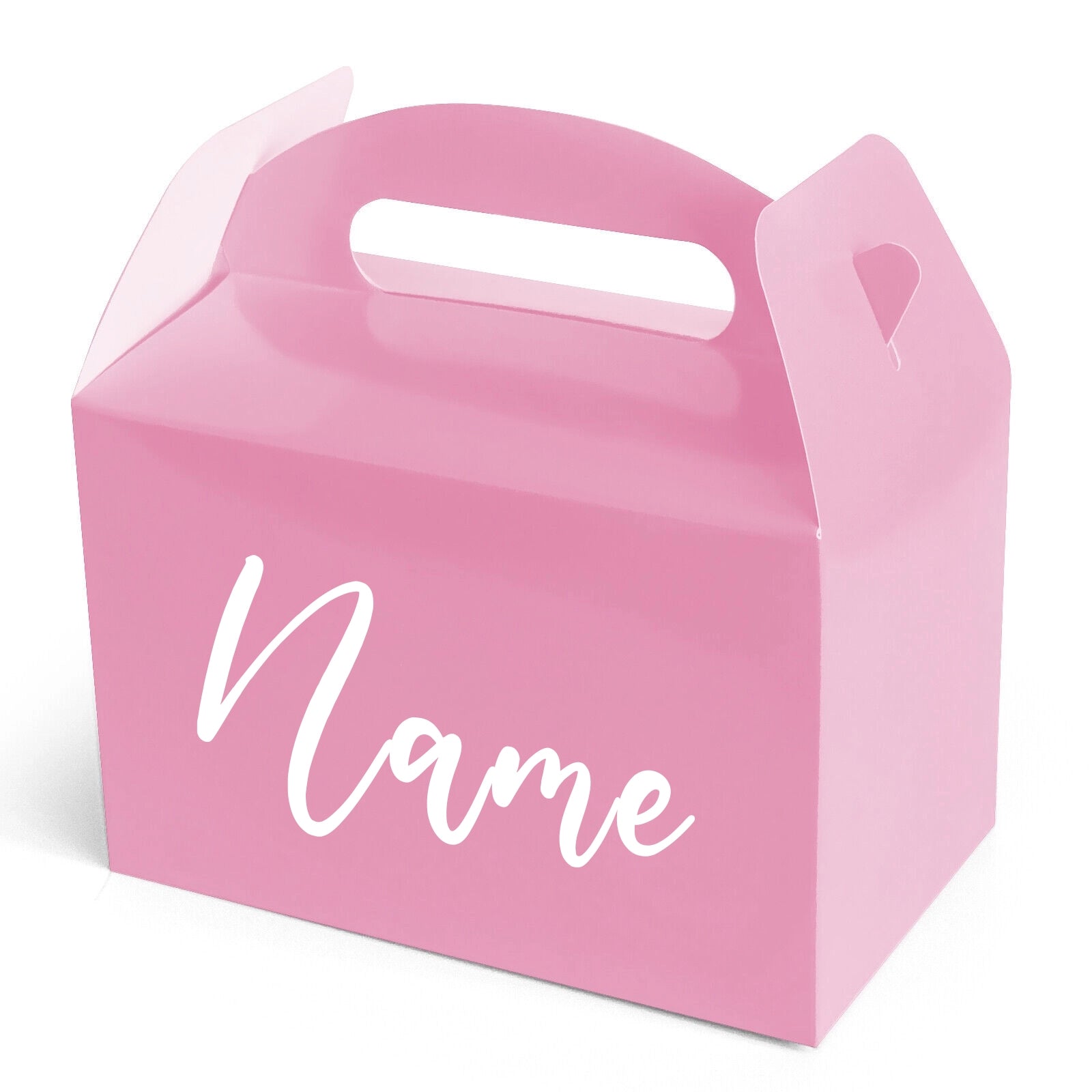 Personalised Party Boxes Gift Loot Box Any Name - Pink Boxes