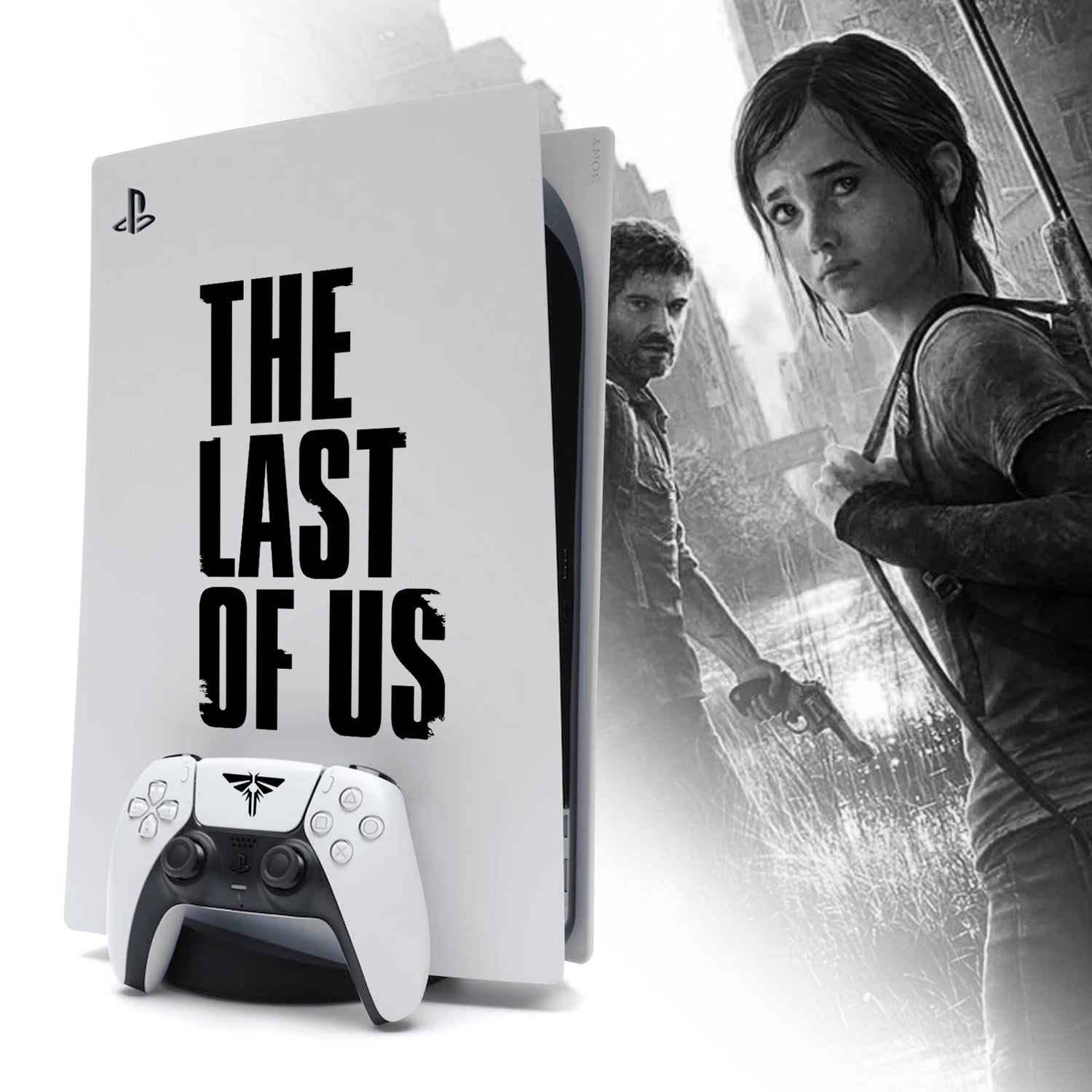 The Last Of Us Vinyl Sticker Decal for PlayStation 5 Console Faceplate