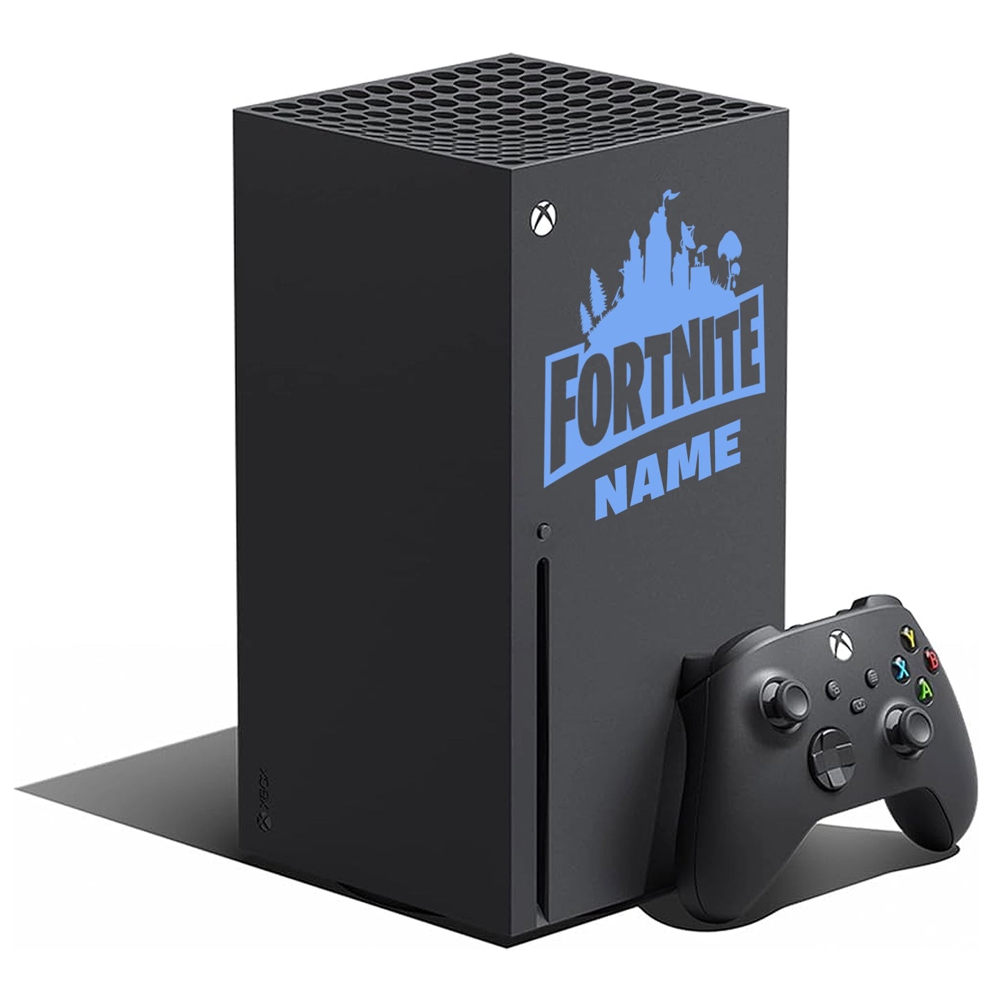 Xbox Series X Fortnite Skin Sticker - Blue