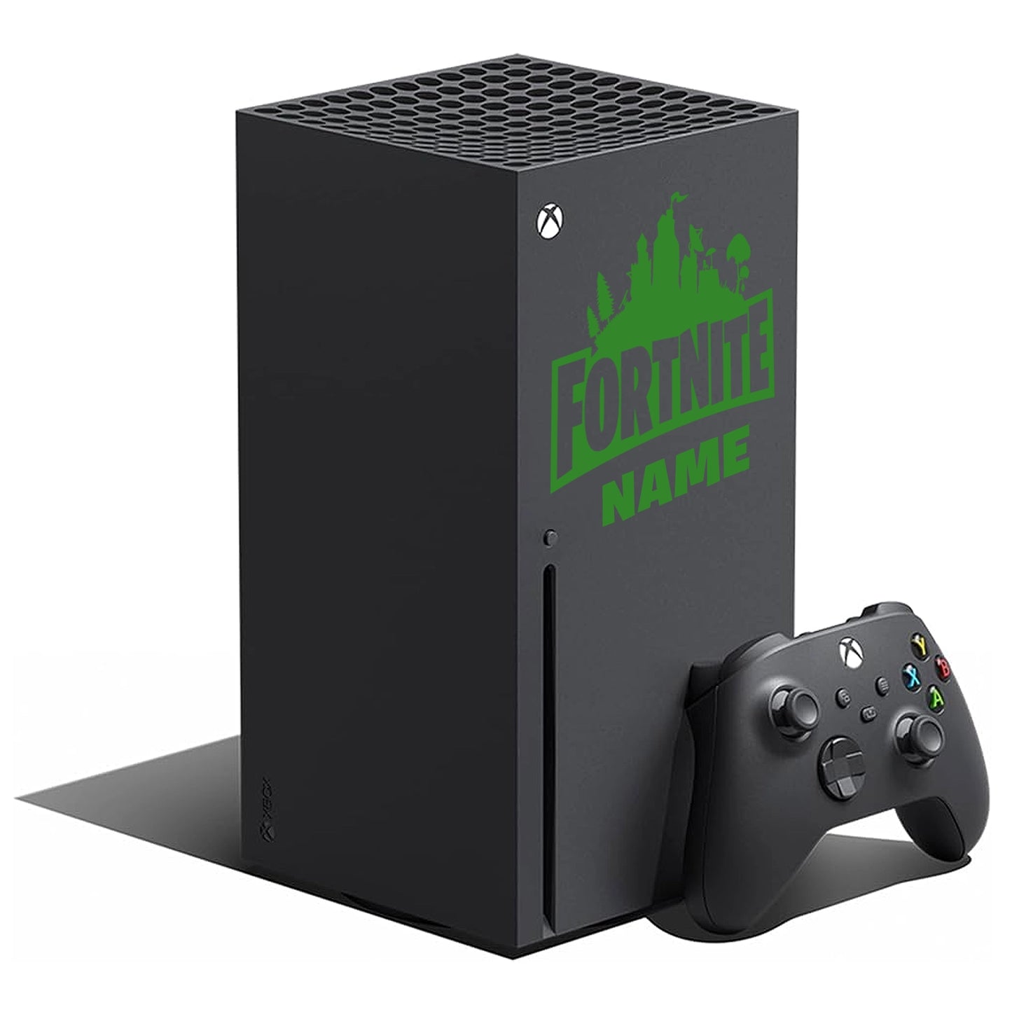 Xbox Series X Fortnite Skin Sticker - Dark Green