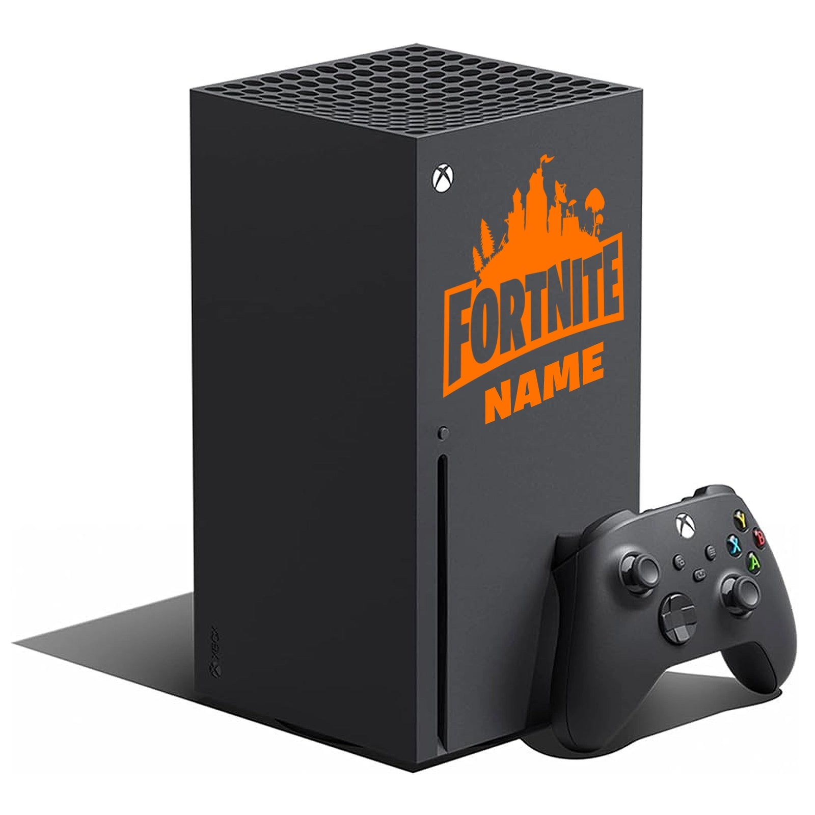Xbox Series X Fortnite Skin Sticker - Orange