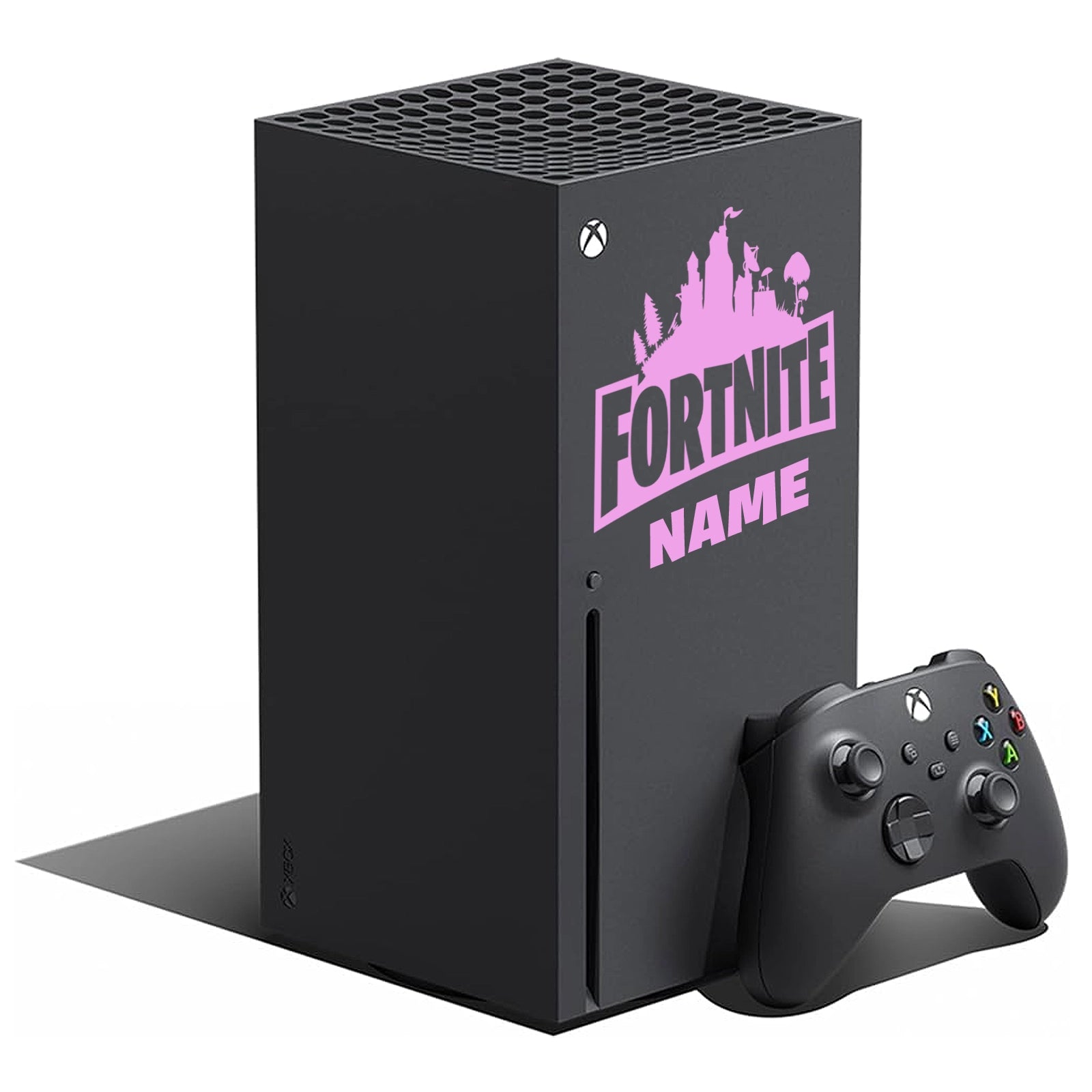 Xbox Series X Fortnite Skin Sticker - Pink