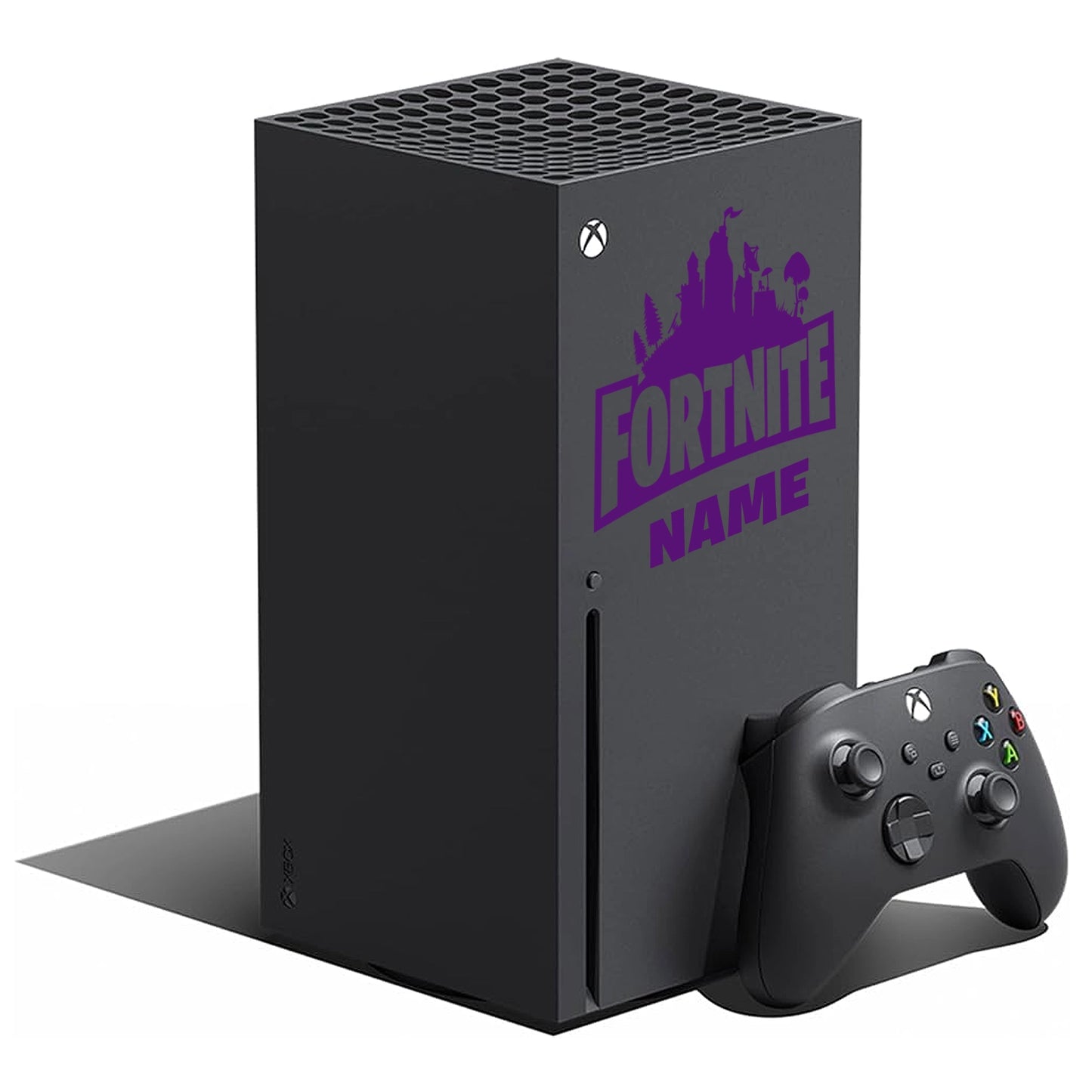 Xbox Series X Fortnite Skin Sticker - Purple