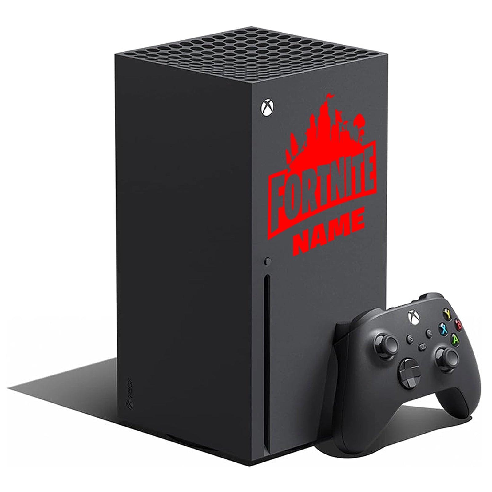 Xbox Series X Fortnite Skin Sticker - Red